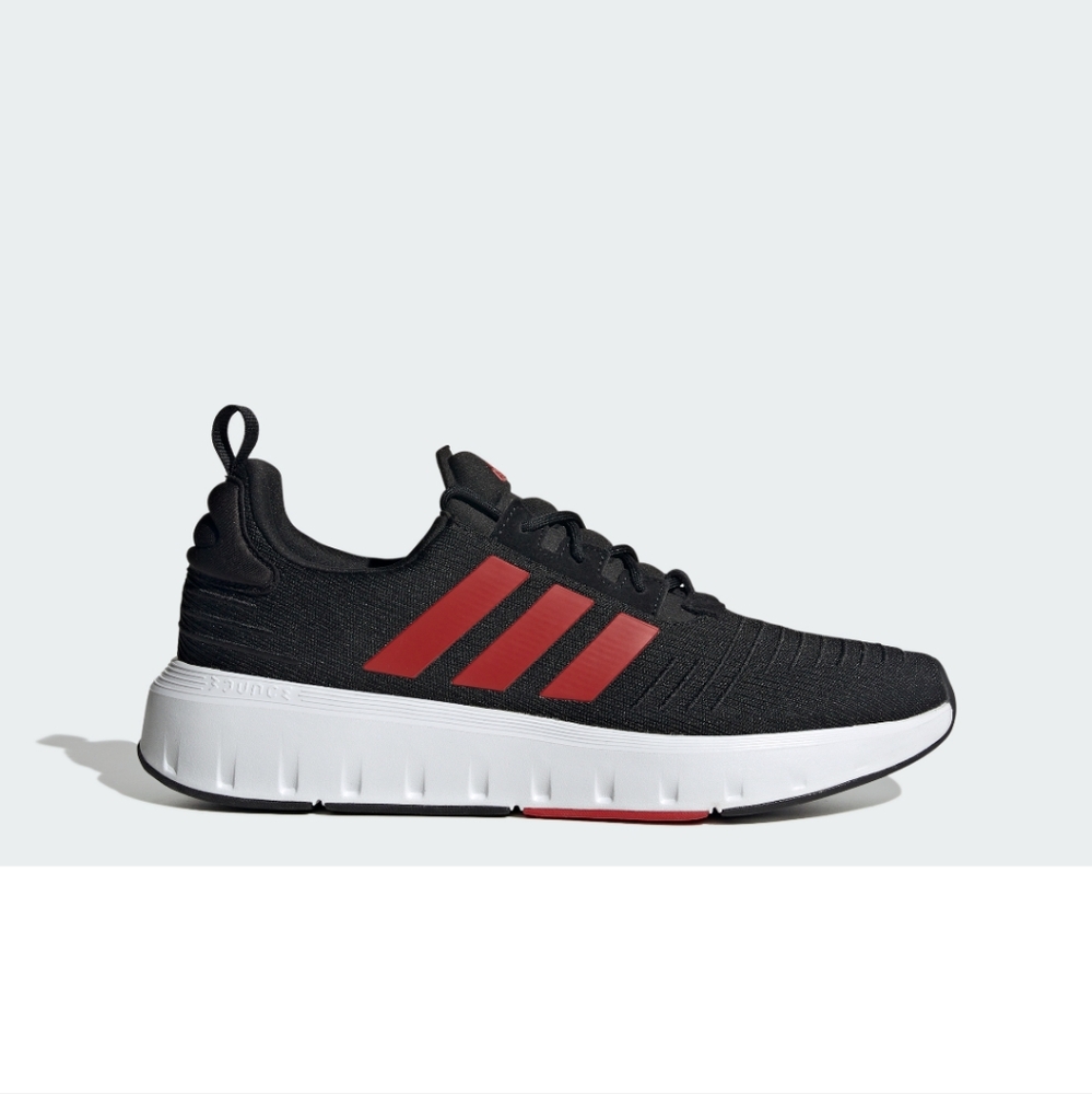 Adidas Black and Red Sneakers